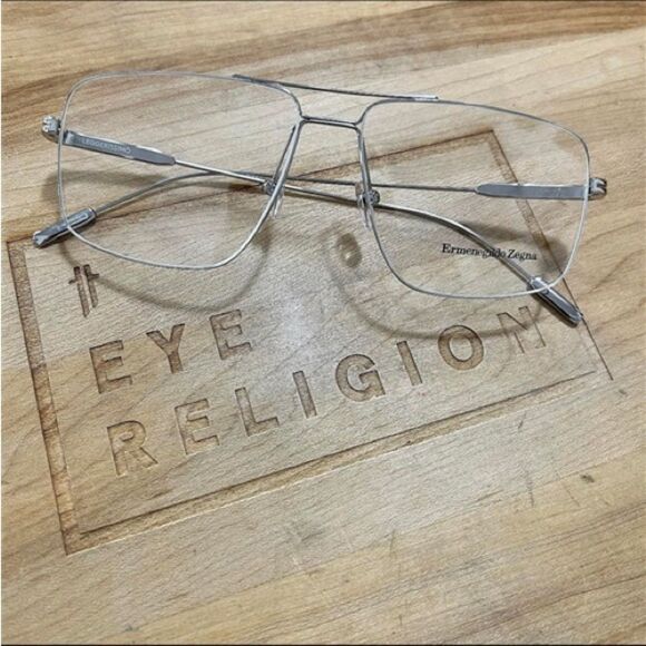 Ermenegildo Zegna 5225 Metallic Silver Eyewear - Picture 2 of 2